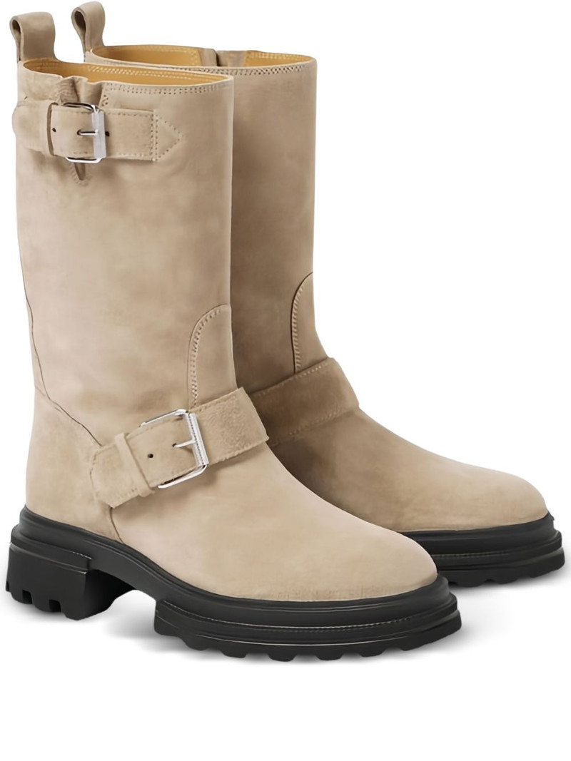 buckled biker boots 1