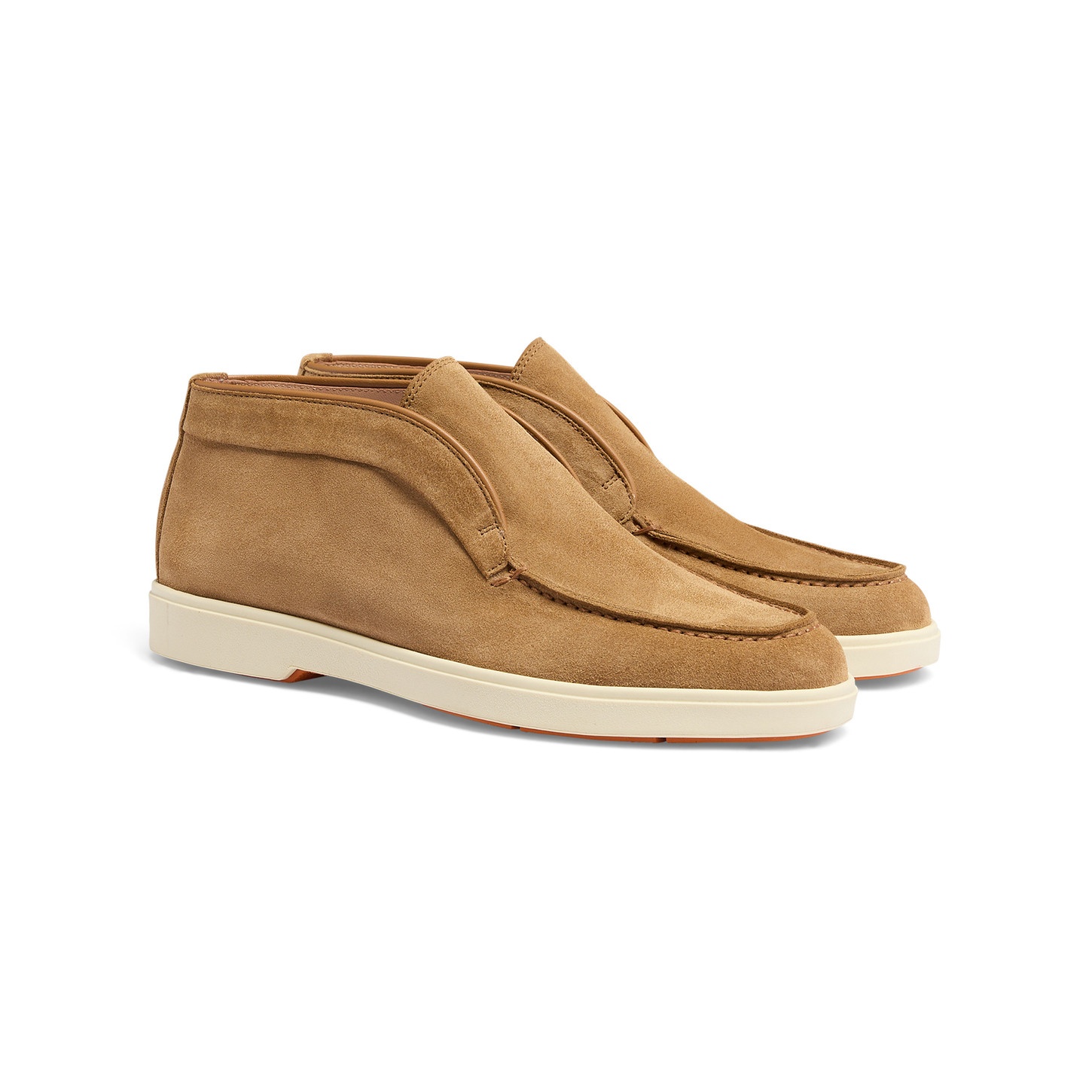 Women's light brown suede desert boot - 2