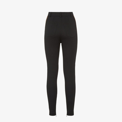 FENDI Black jersey pants outlook