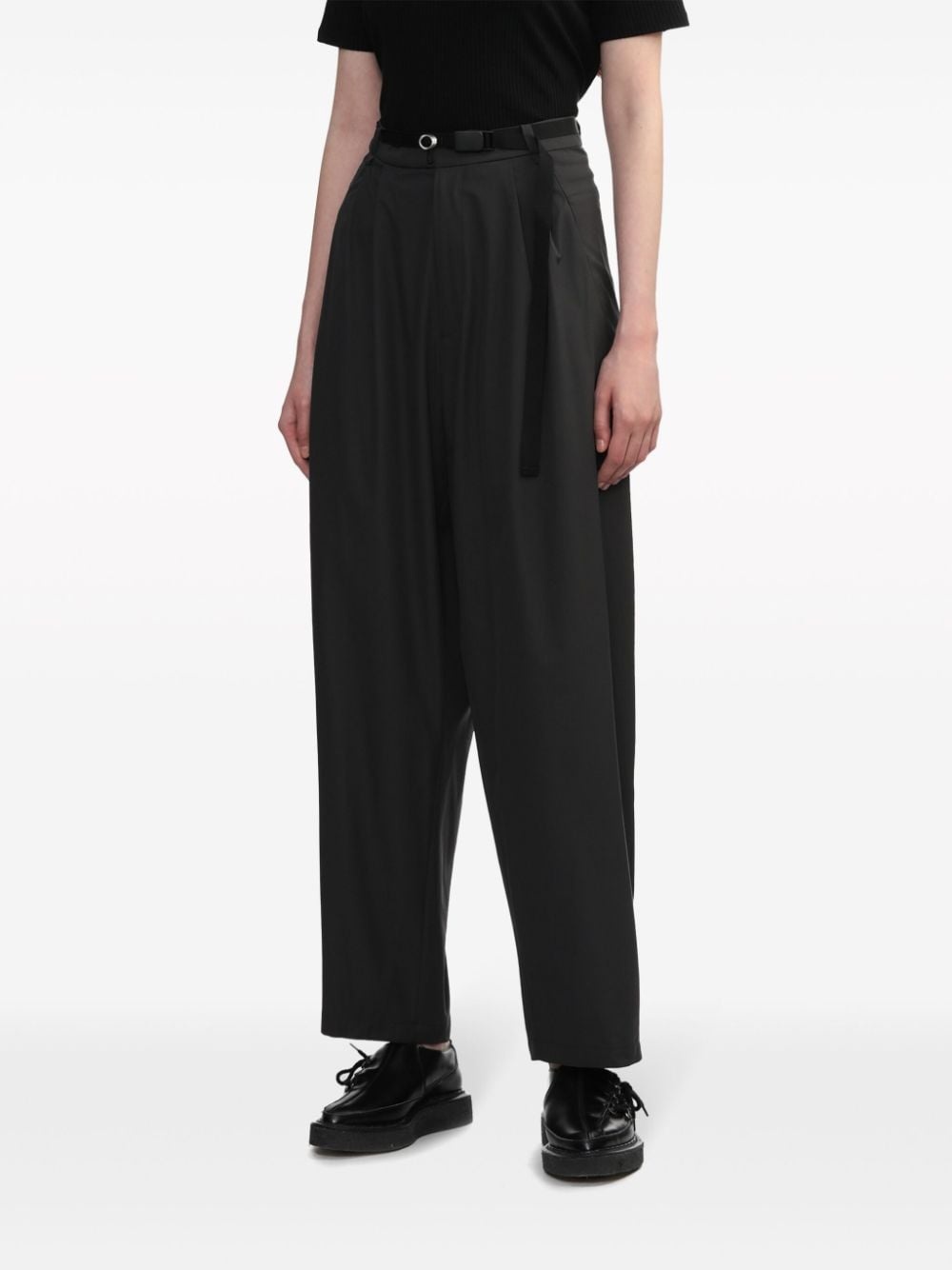 belted tailored trousers - 3