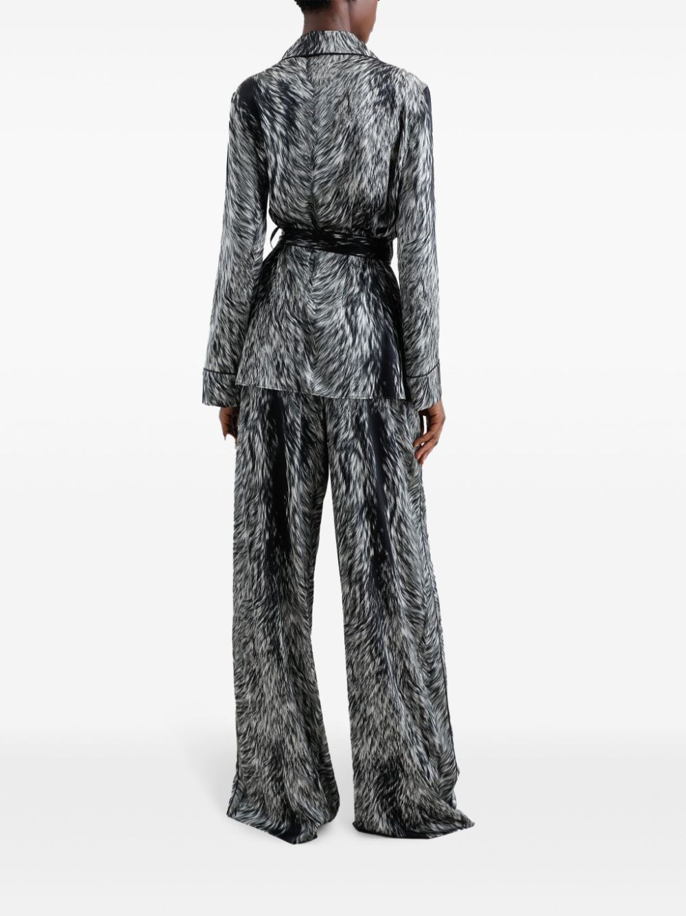 abstract pattern trousers - 3