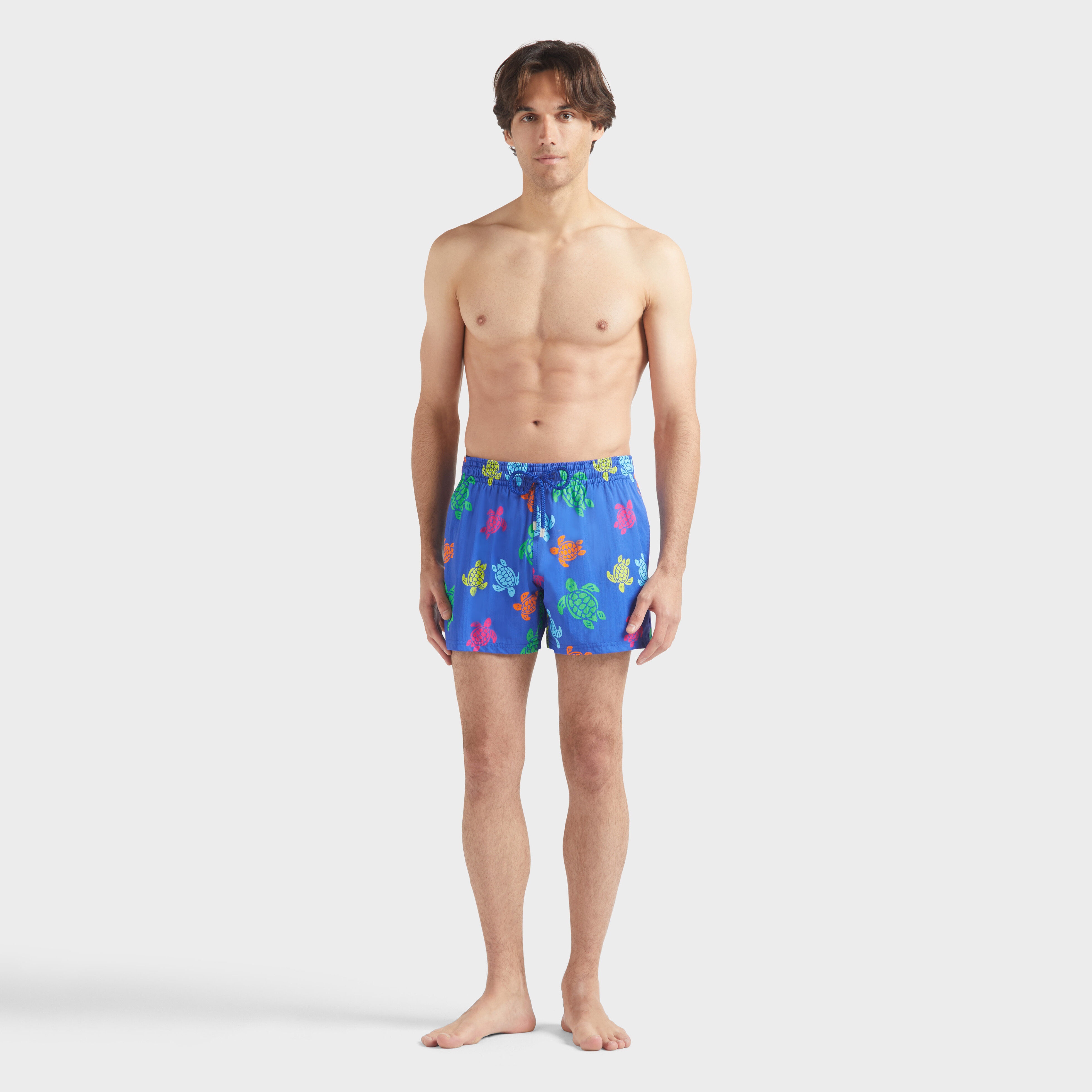 Men Stretch Swim Trunks Tortues Multicolores - 3