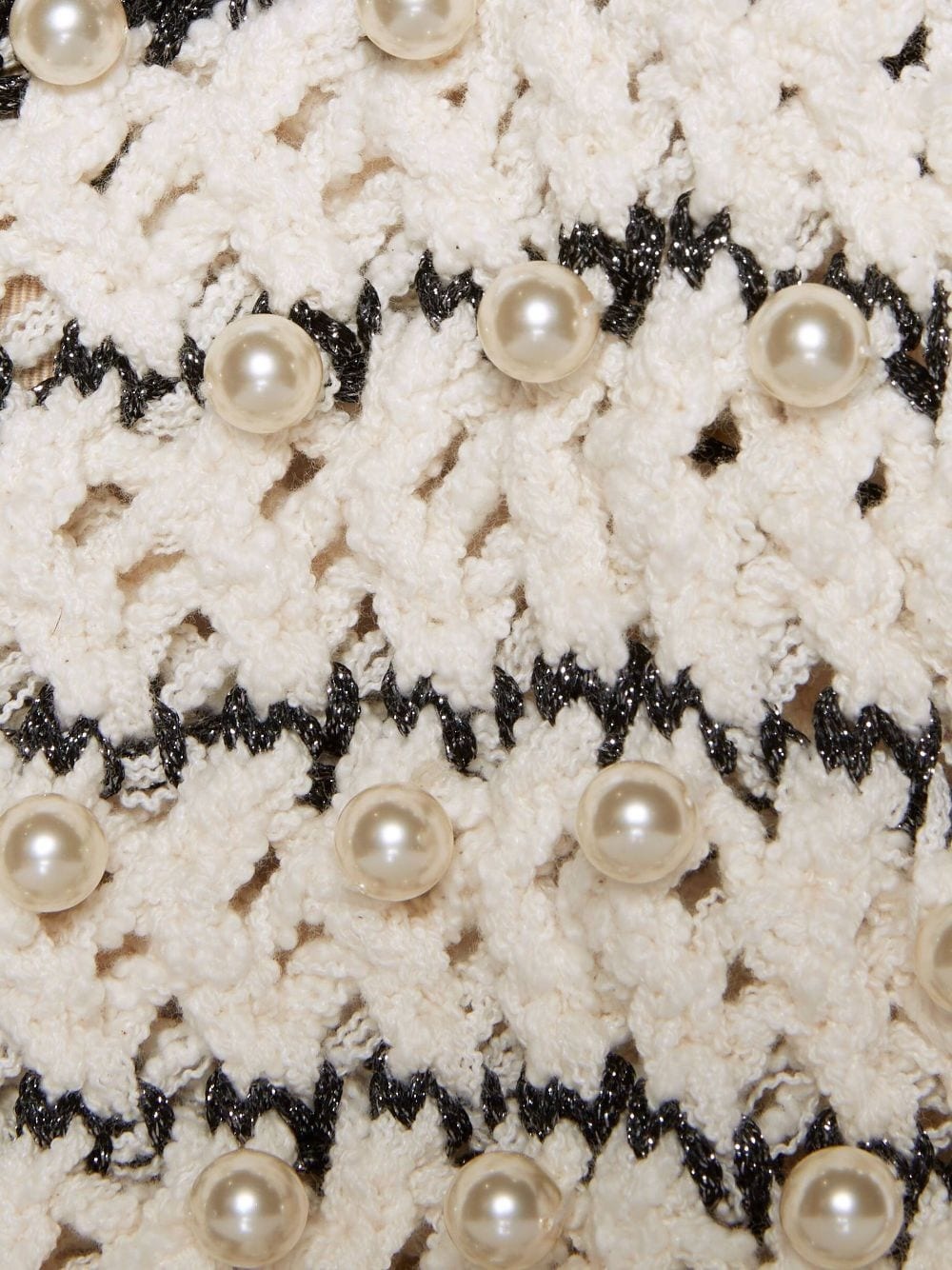 pearl-detail knitted sleeveless top - 5