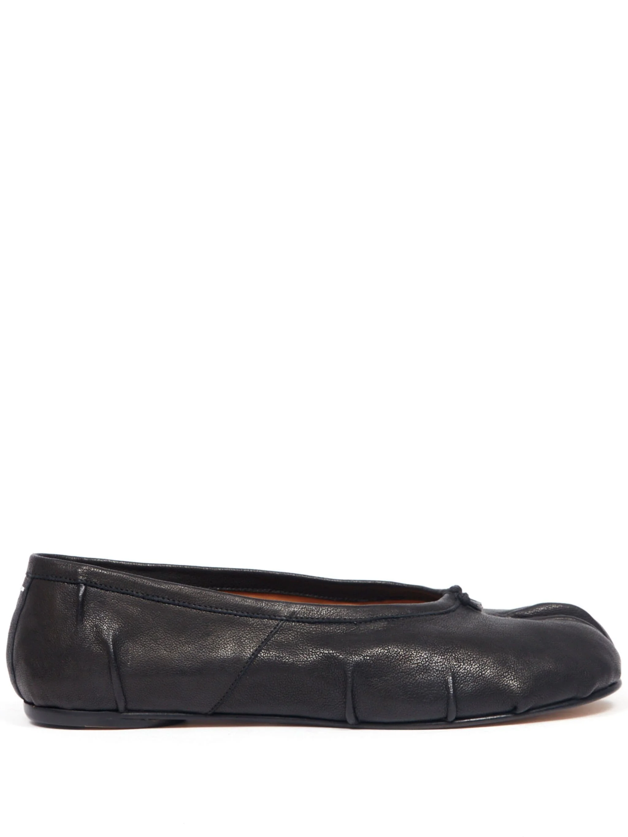 PLEATED BALLERINA TABI - BLACK - 1