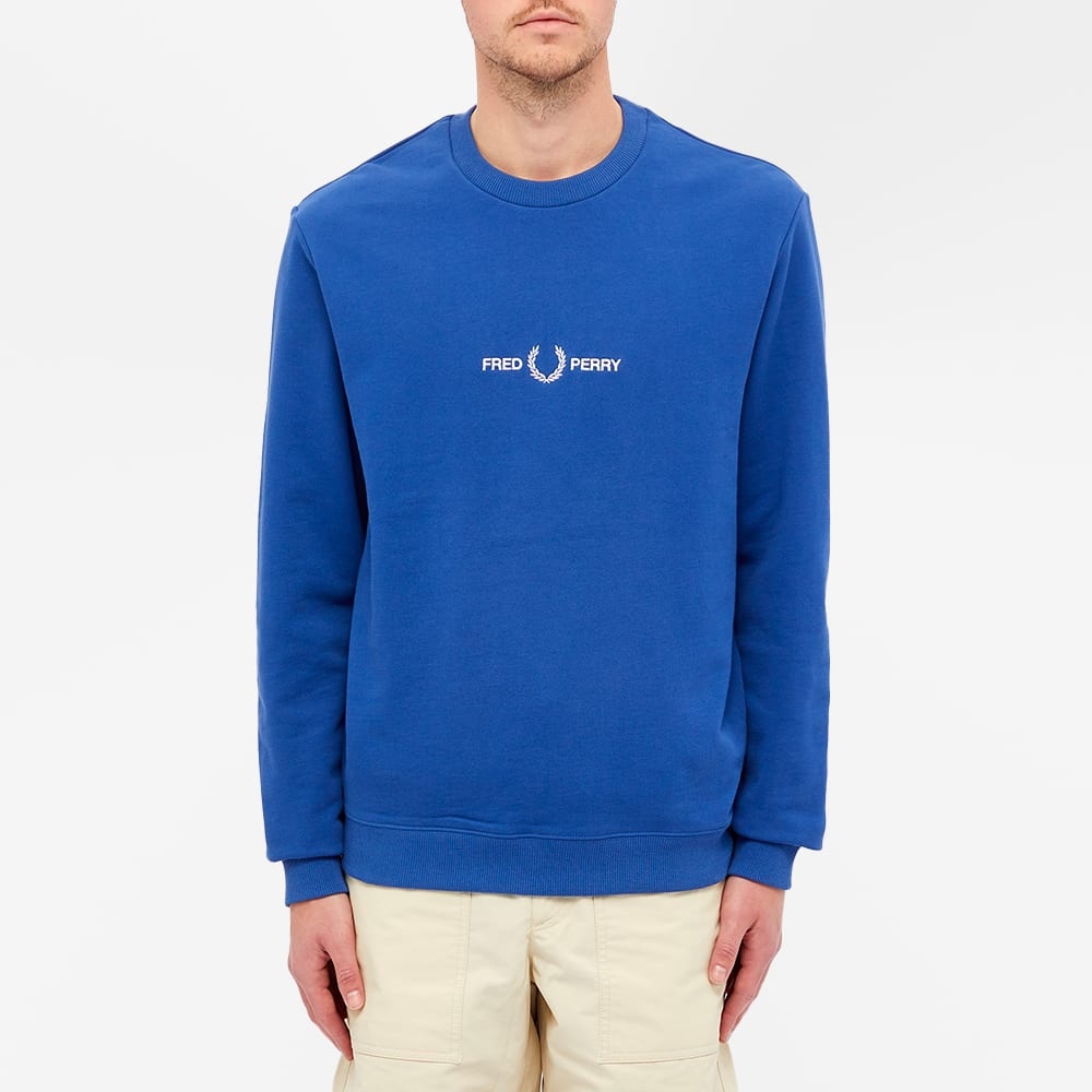 Fred Perry Authentic Embroidered Logo Crew Sweat - 3