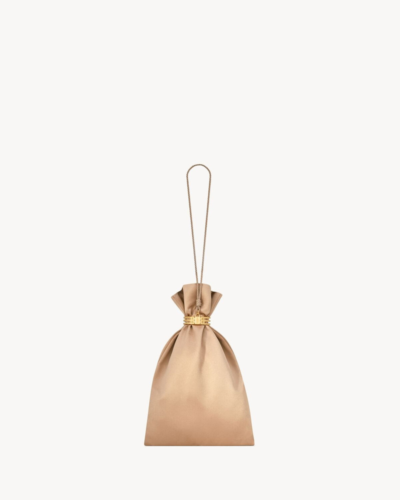 SAINT LAURENT EVENING POUCH IN SATIN outlook
