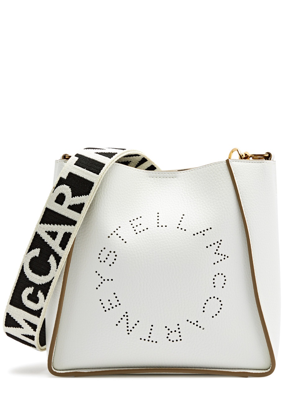 Stella Logo mini faux leather cross-body bag - 1
