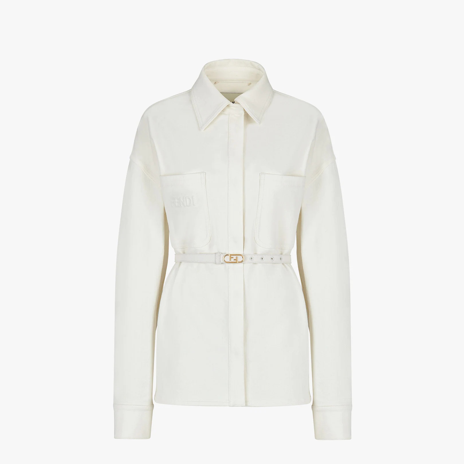 【送料&関税込】Fendi Ivory Denim Parka フェンディ(FENDI)フェンディ デニム ジャケット その他