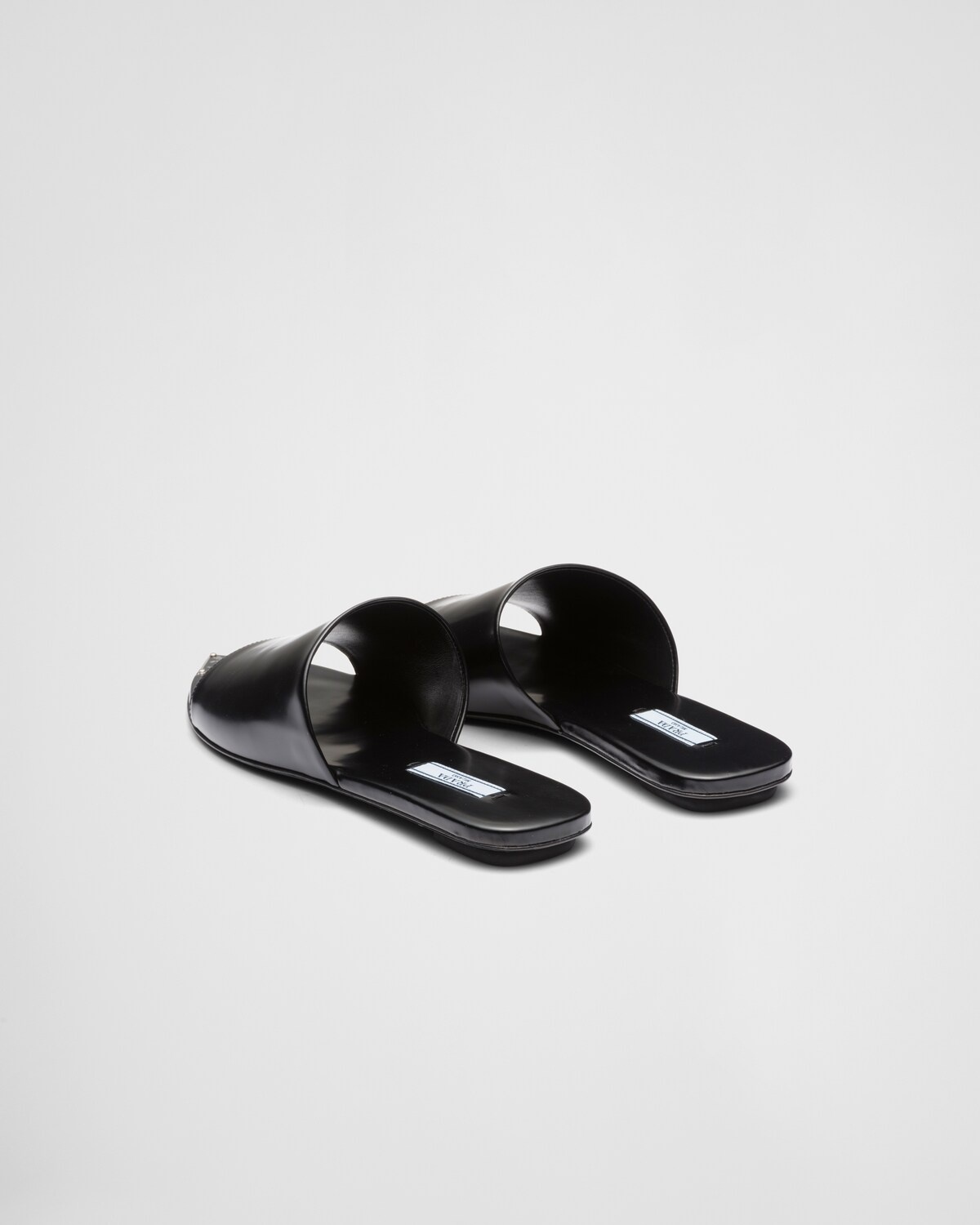 Brushed leather slides - 5