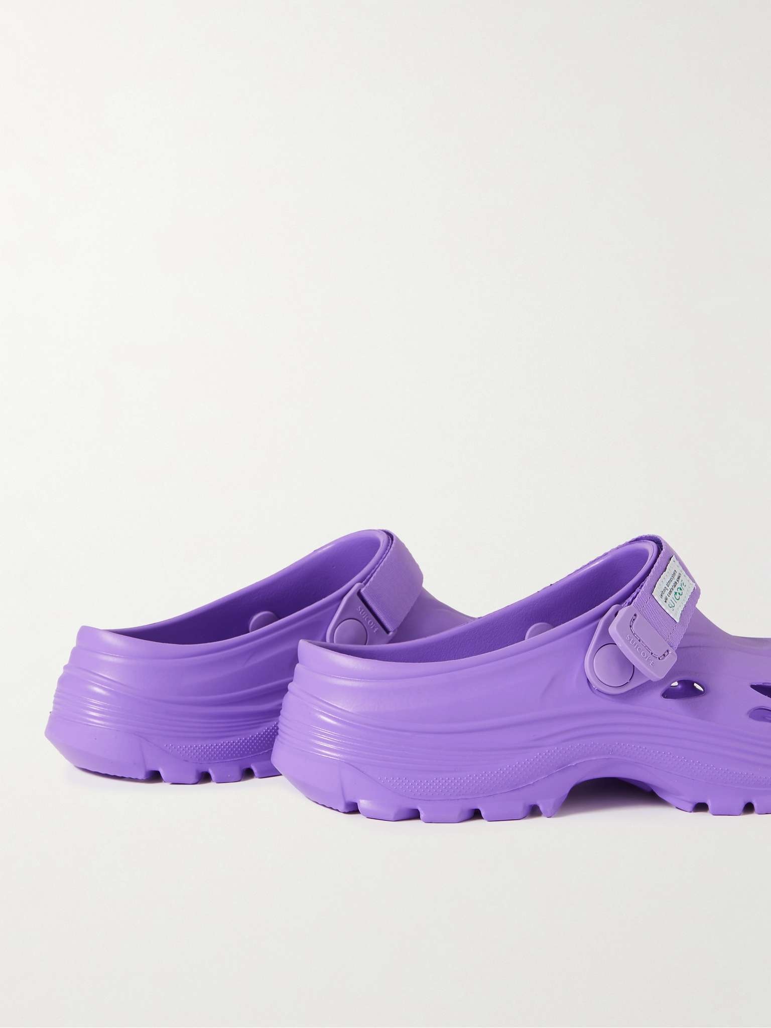 Mok Injection Webbing-Trimmed EVA Rubber Mules - 5