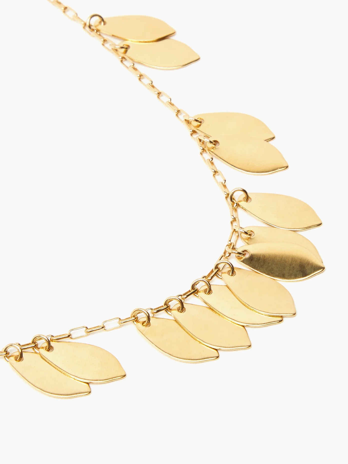 Shaker leaf-charm necklace - 4