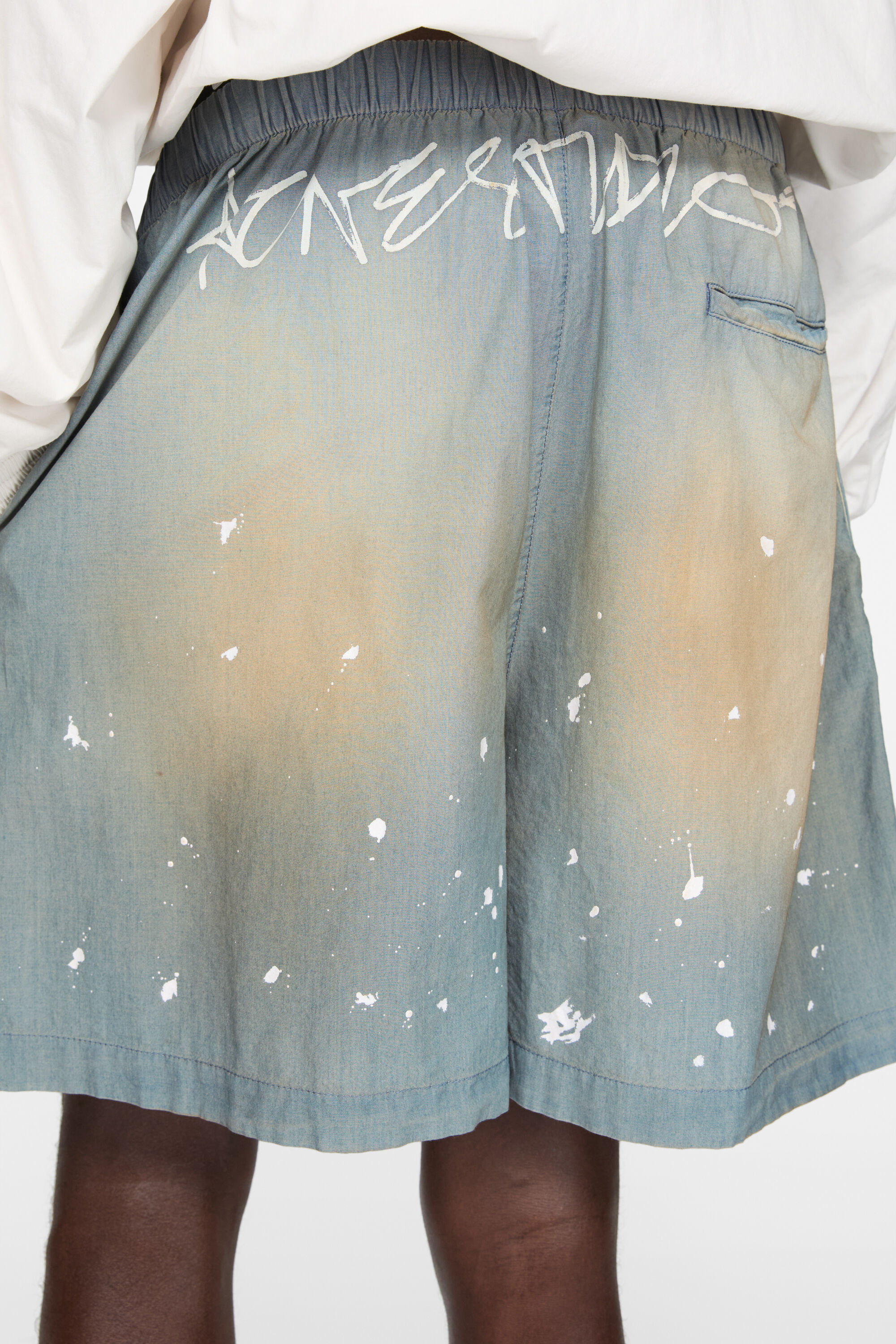 Shorts logo stamp - Light blue - 4