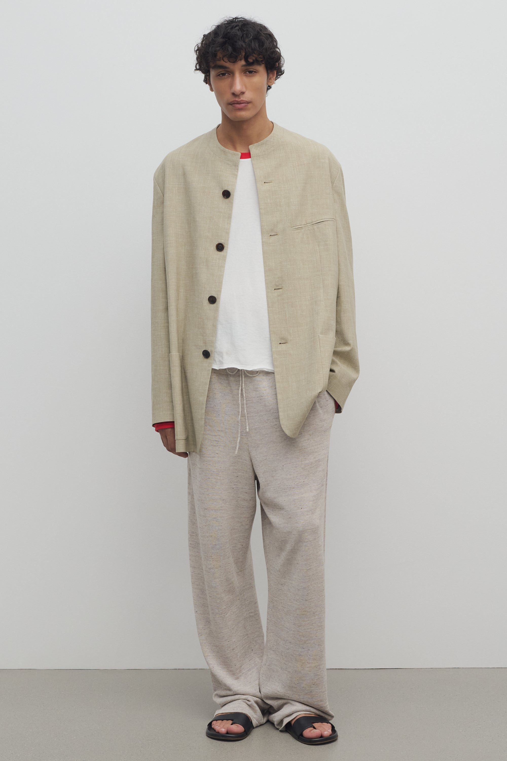Russel Pant in Cotton and Linen - 3