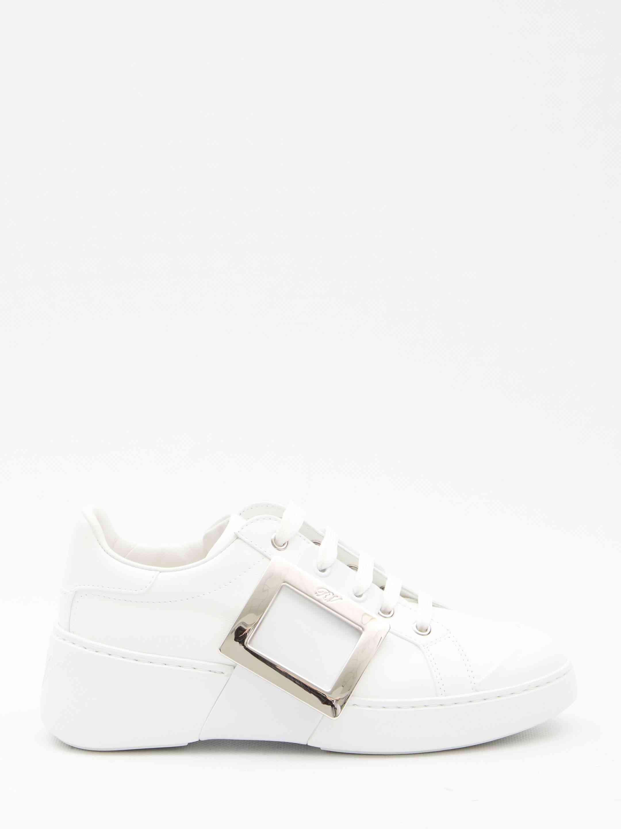 Roger Vivier Women Leather Viv' Skate Sneakers - 1