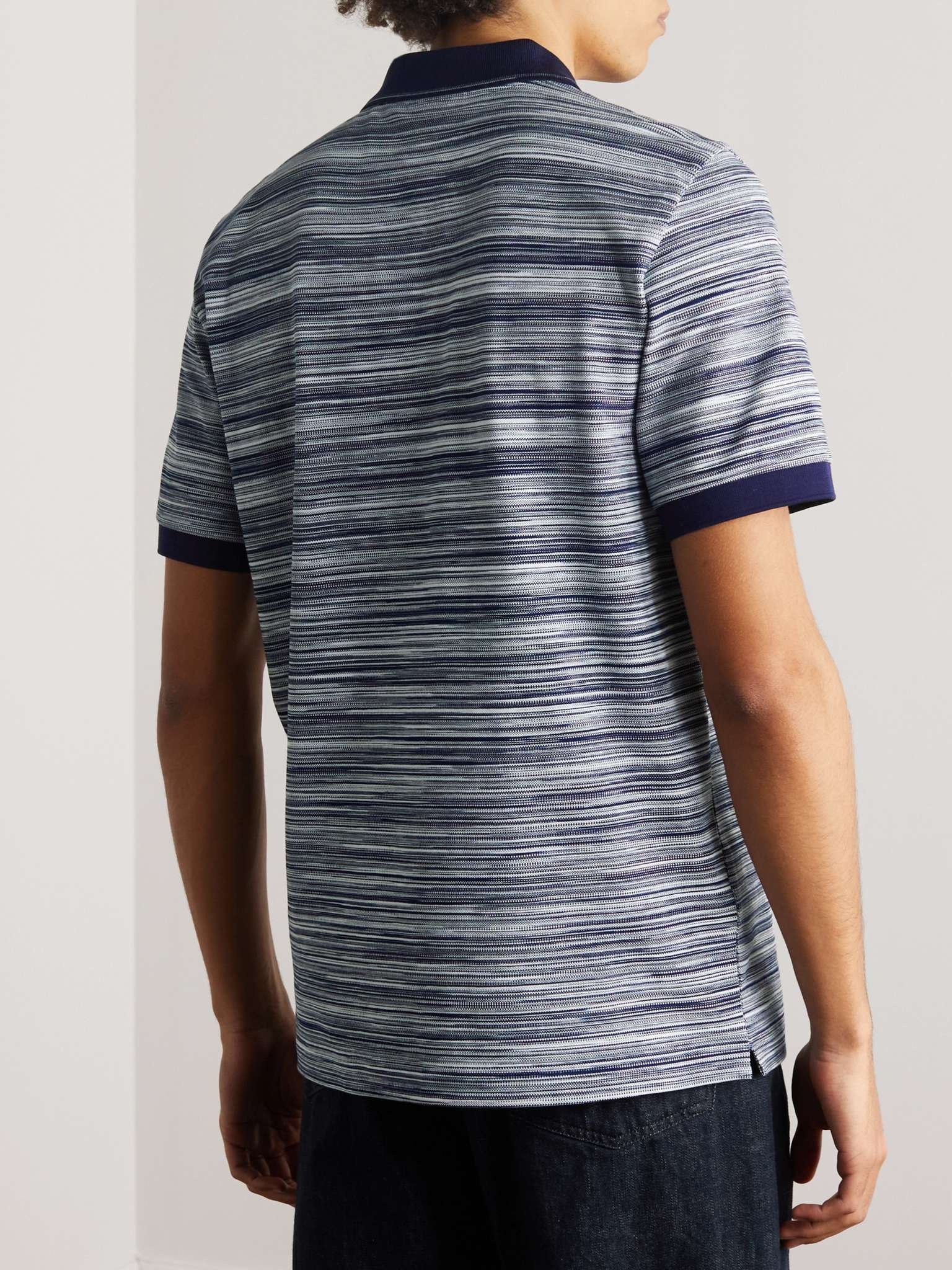 Space-Dyed Cotton-Piqué Polo Shirt - 4