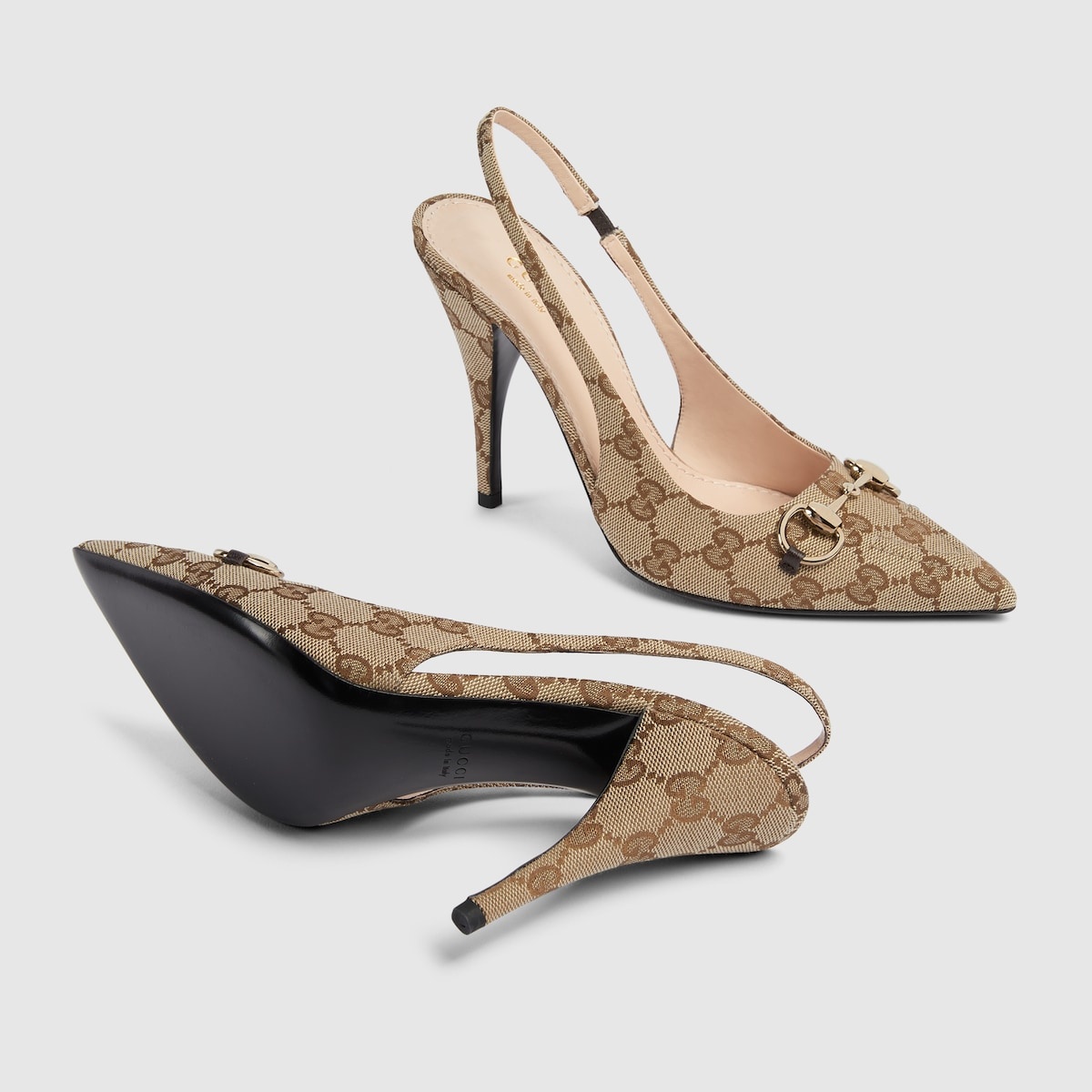 Women's GG canvas slingback pump - 6