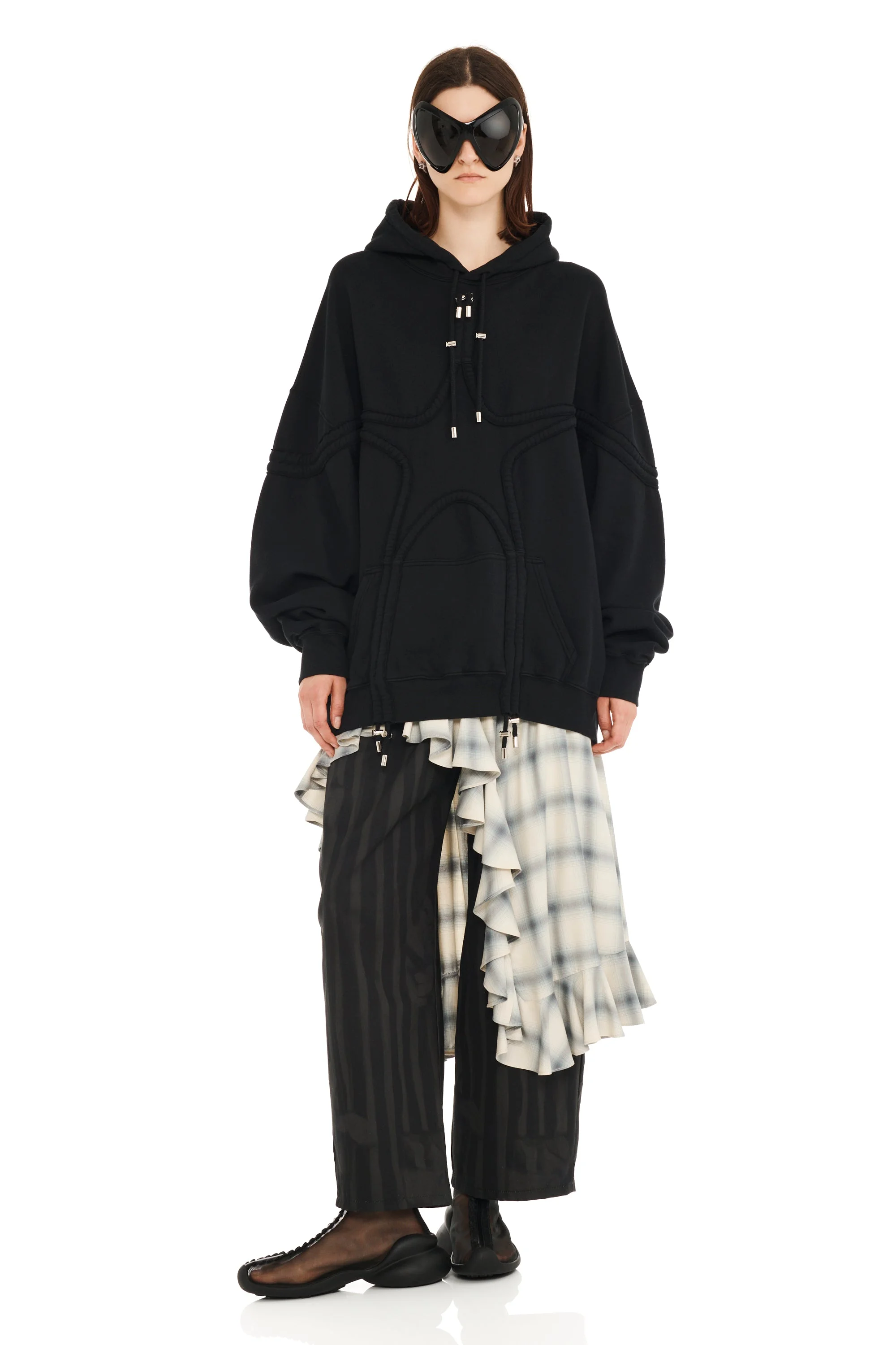 BLACK STAR HOODIE - 1