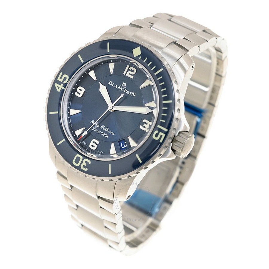 Blancpain Fifty Fathoms Automatic Blue Dial Men's Watch 5015-12B40-98B - 2