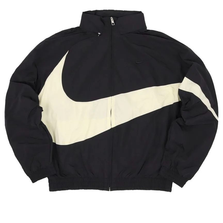 Nike Nike Swoosh Woven Jacket 'Black White' FB7878-010
