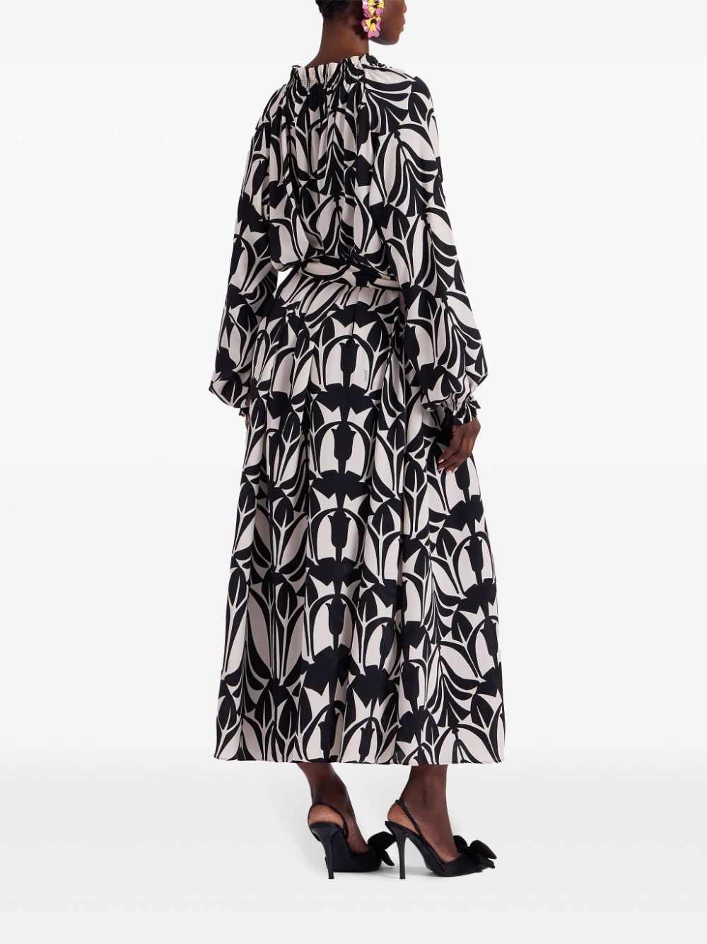 graphic-print shirt dress - 2
