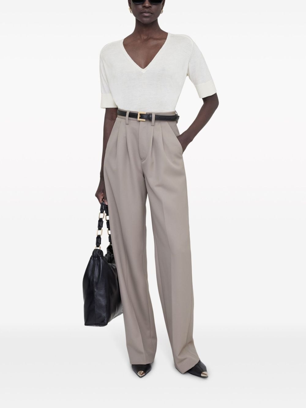 Carrie pressed-crease tailored trousers - 2