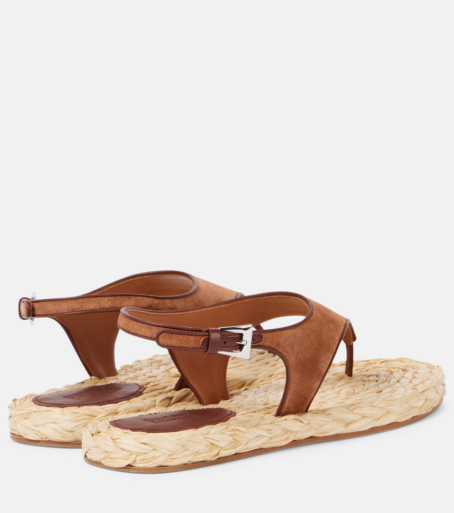 Amalfi suede thong sandals - 2