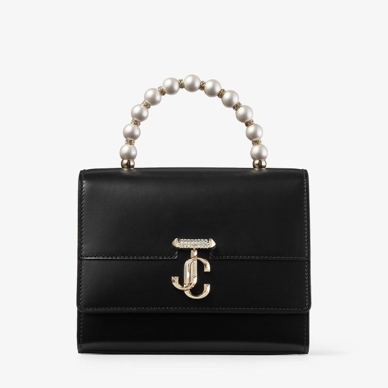 Avenue Top Handle/S
Black Box Leather Top Handle Bag with Pearls 1