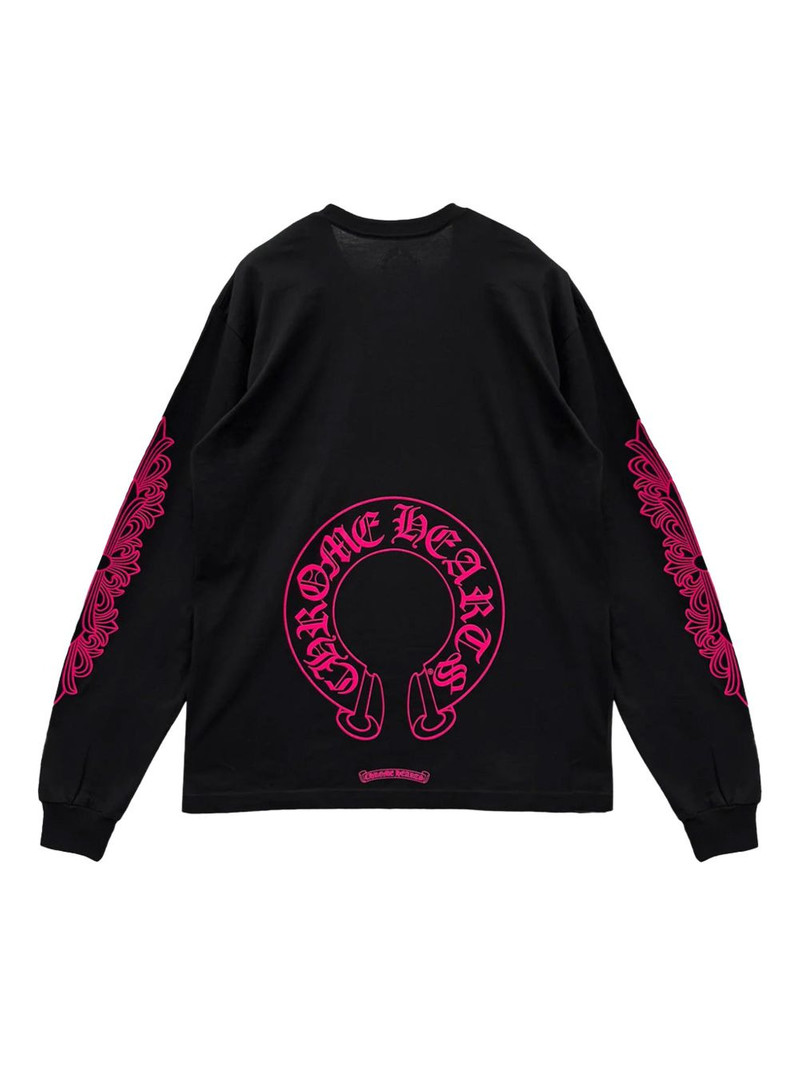 Chrome Hearts horseshoe-print long-sleeve top outlook