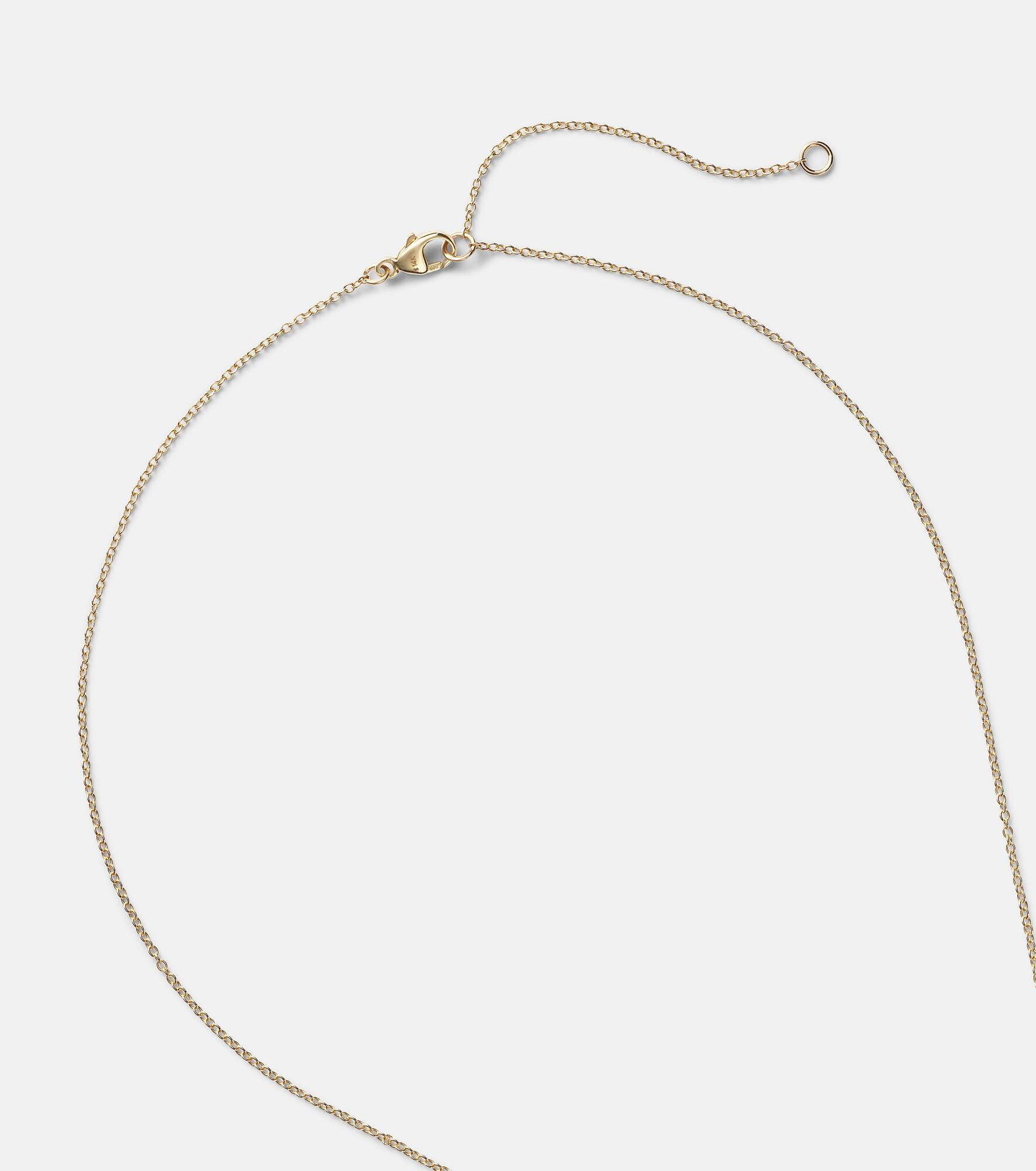 Essential 14kt gold necklace with diamonds - 6
