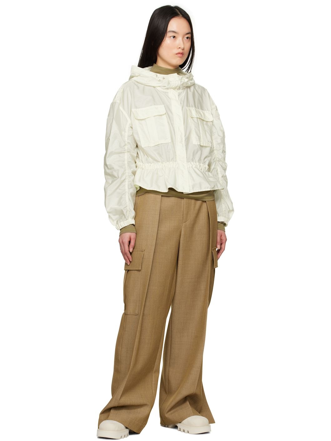 Off-White Curton Hooded Peplum Jacket - 5