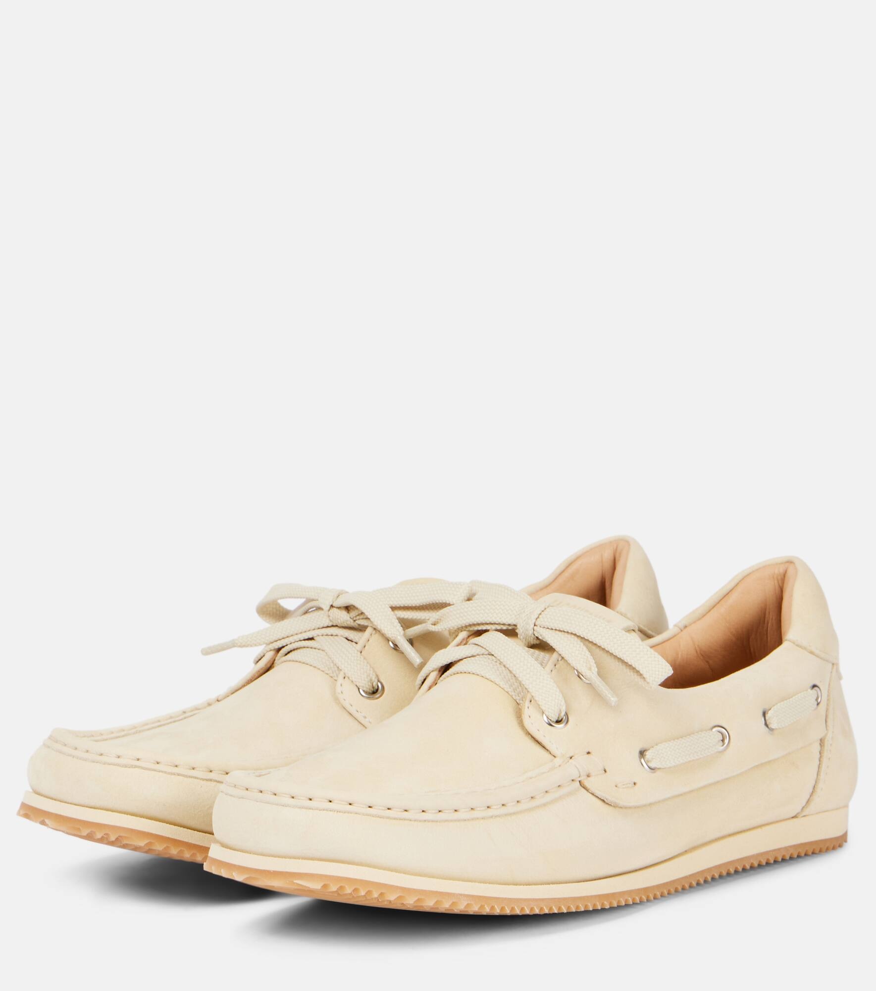Batto leather boat shoes - 4