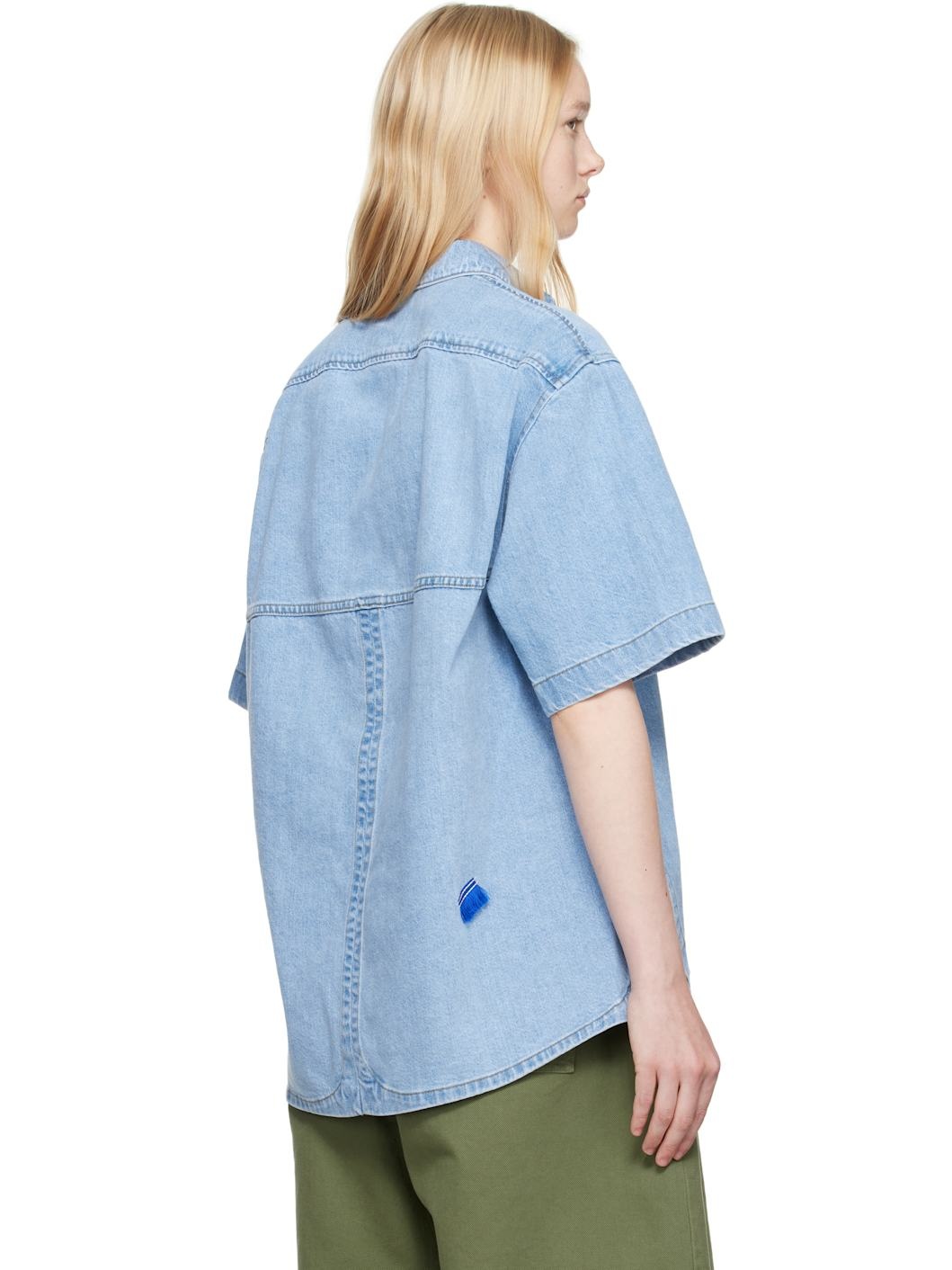 Blue Half Sleeve Product. 57 Denim Shirt - 3