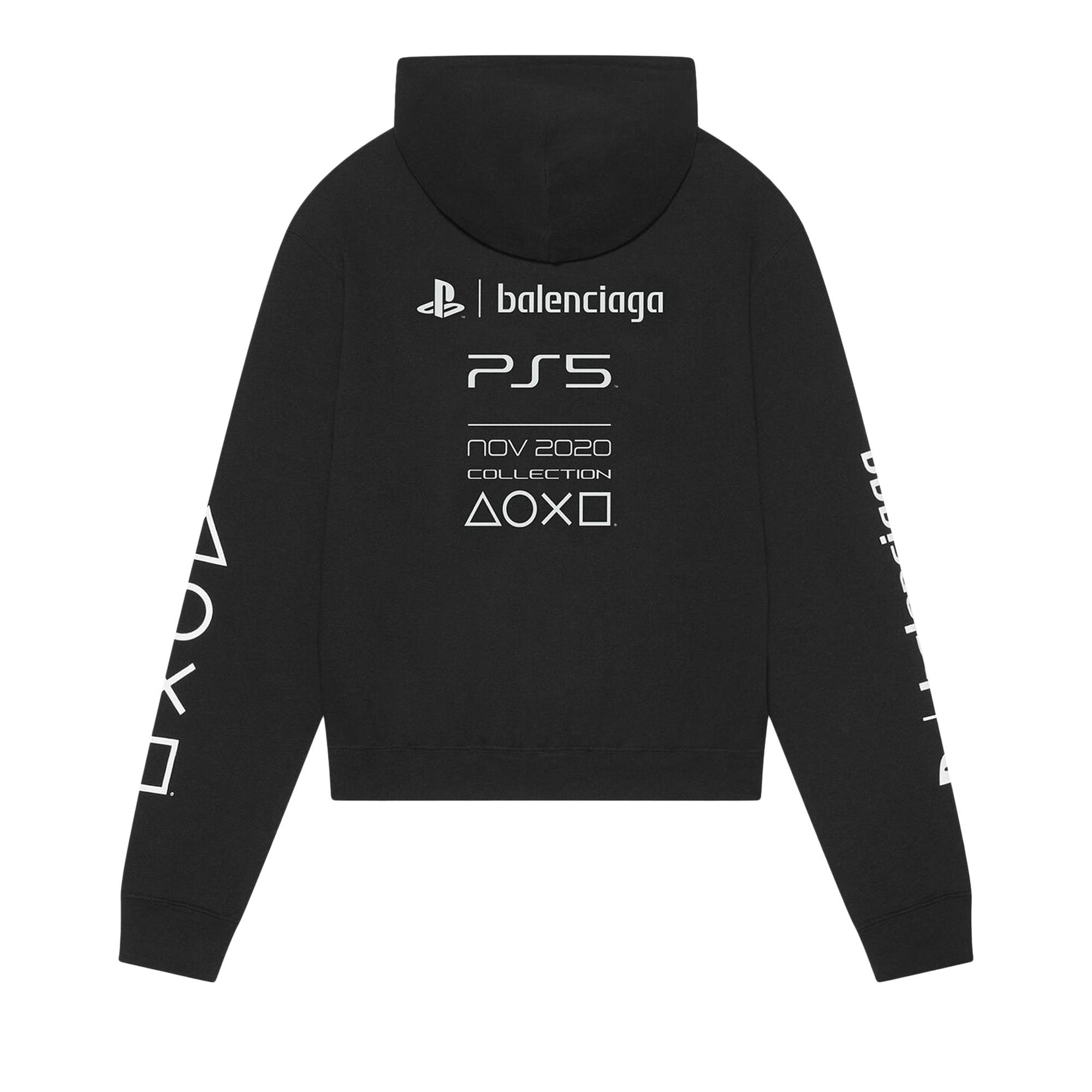 Balenciaga Playstation Shrunk Hoodie 'Black' - 2