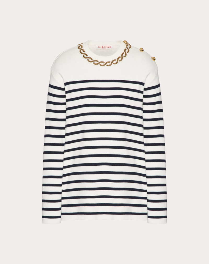 EMBROIDERED COTTON SWEATER 1