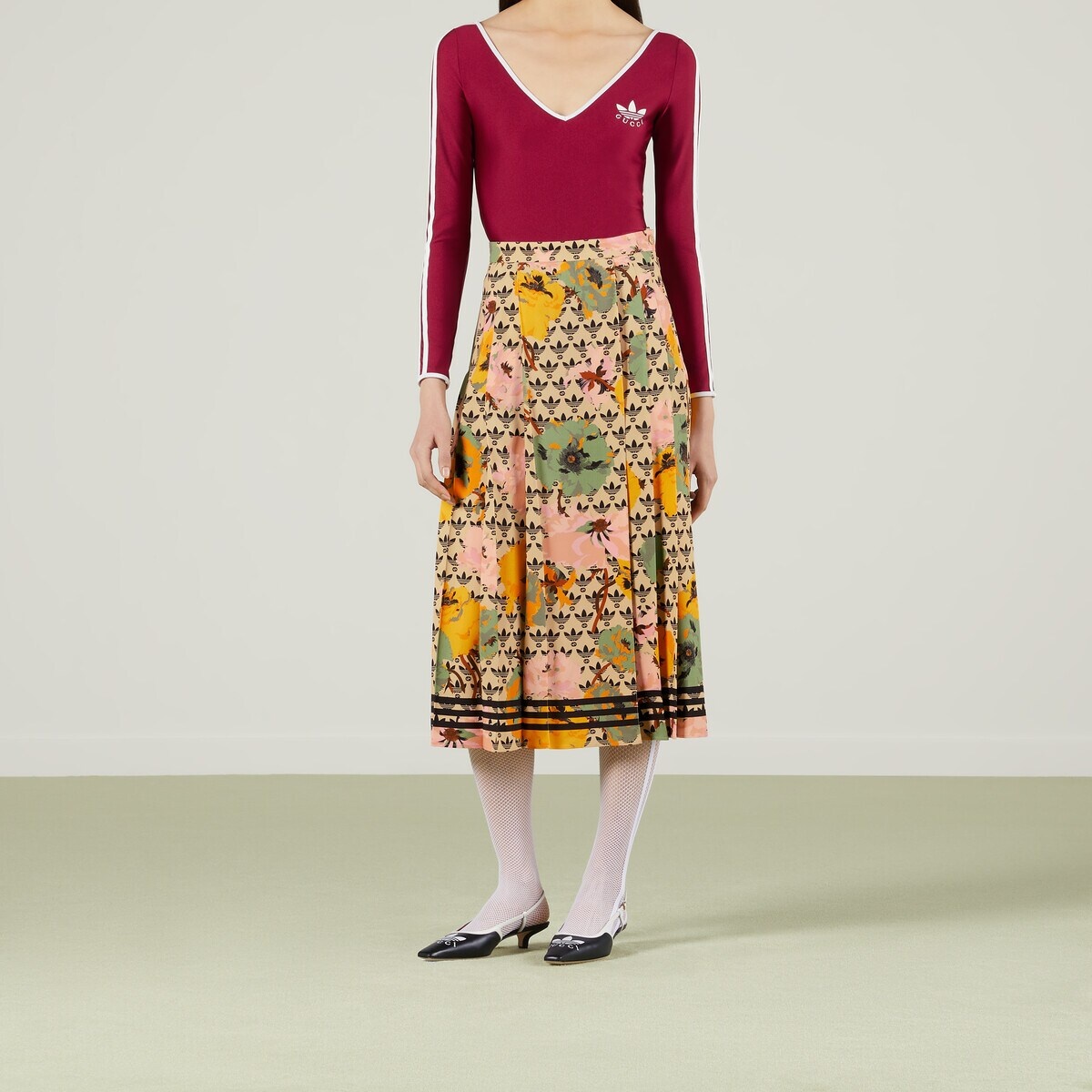 adidas x Gucci GG Trefoil poppies skirt - 7