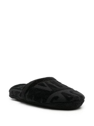 VERSACE logo towelling-finish slippers outlook