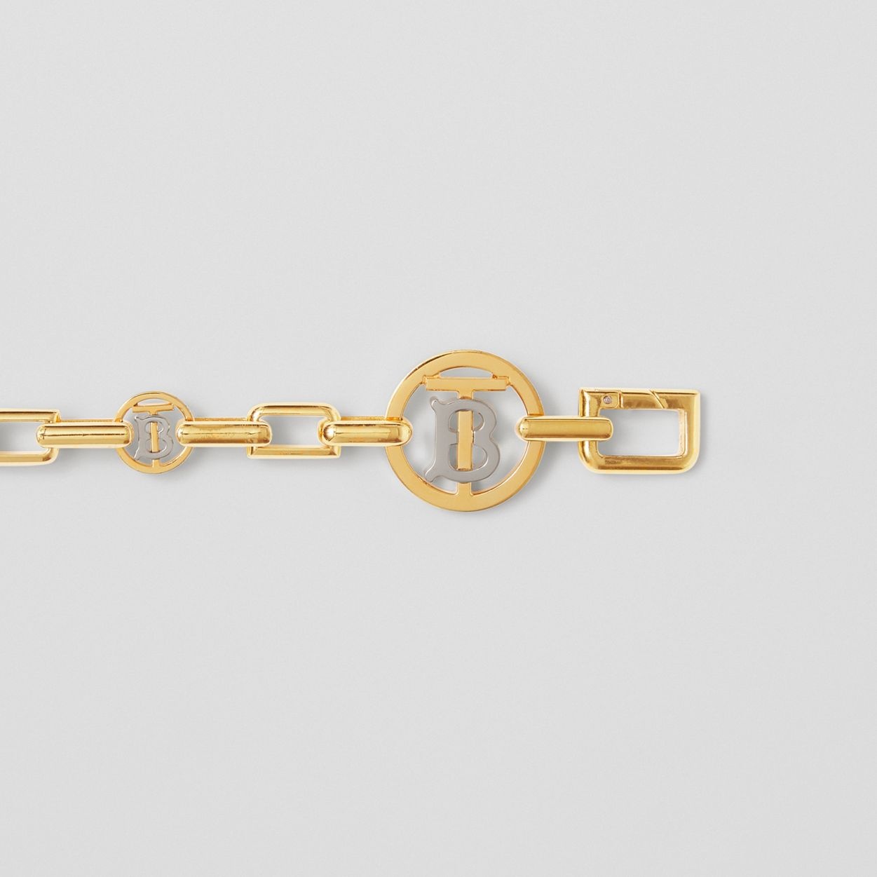 Gold and Palladium-plated Monogram Motif Bracelet - 1