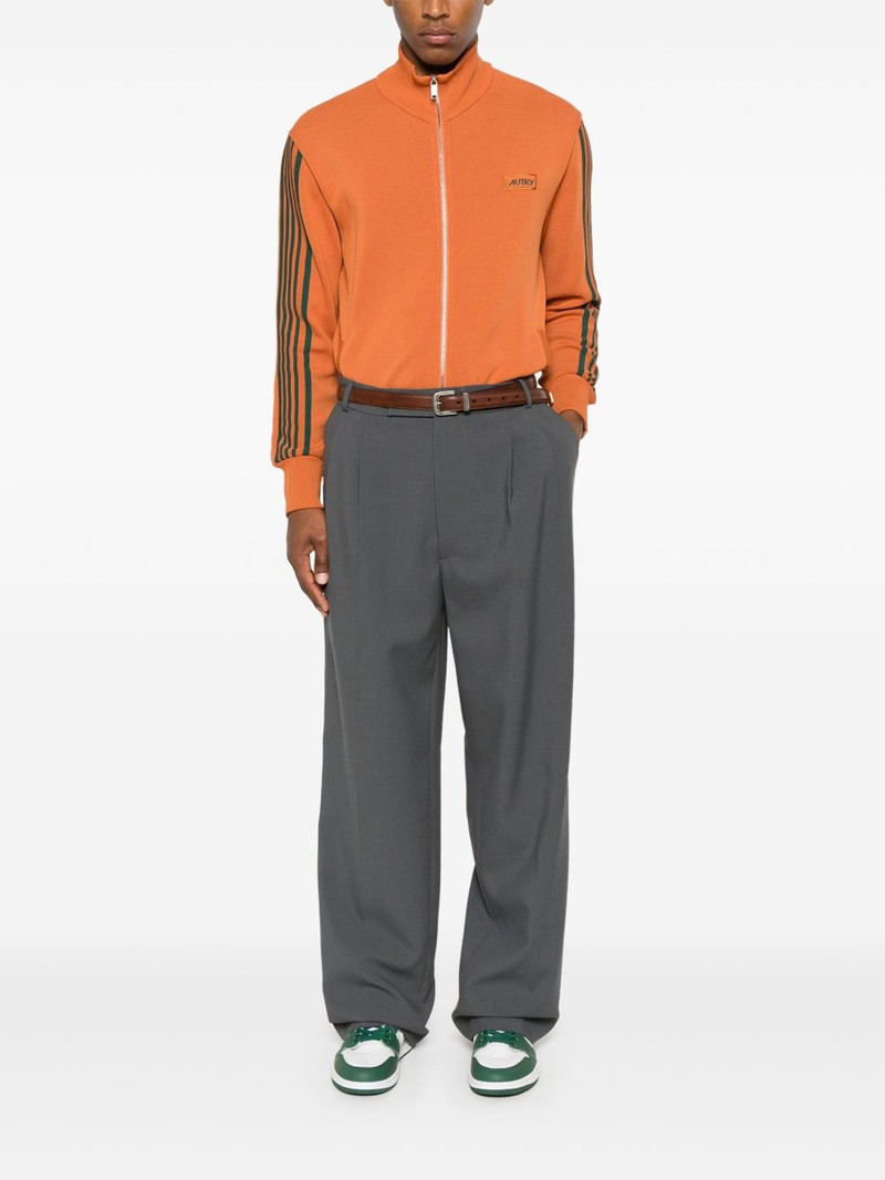 AUTRY logo-appliqué zip-up sweatshirt outlook