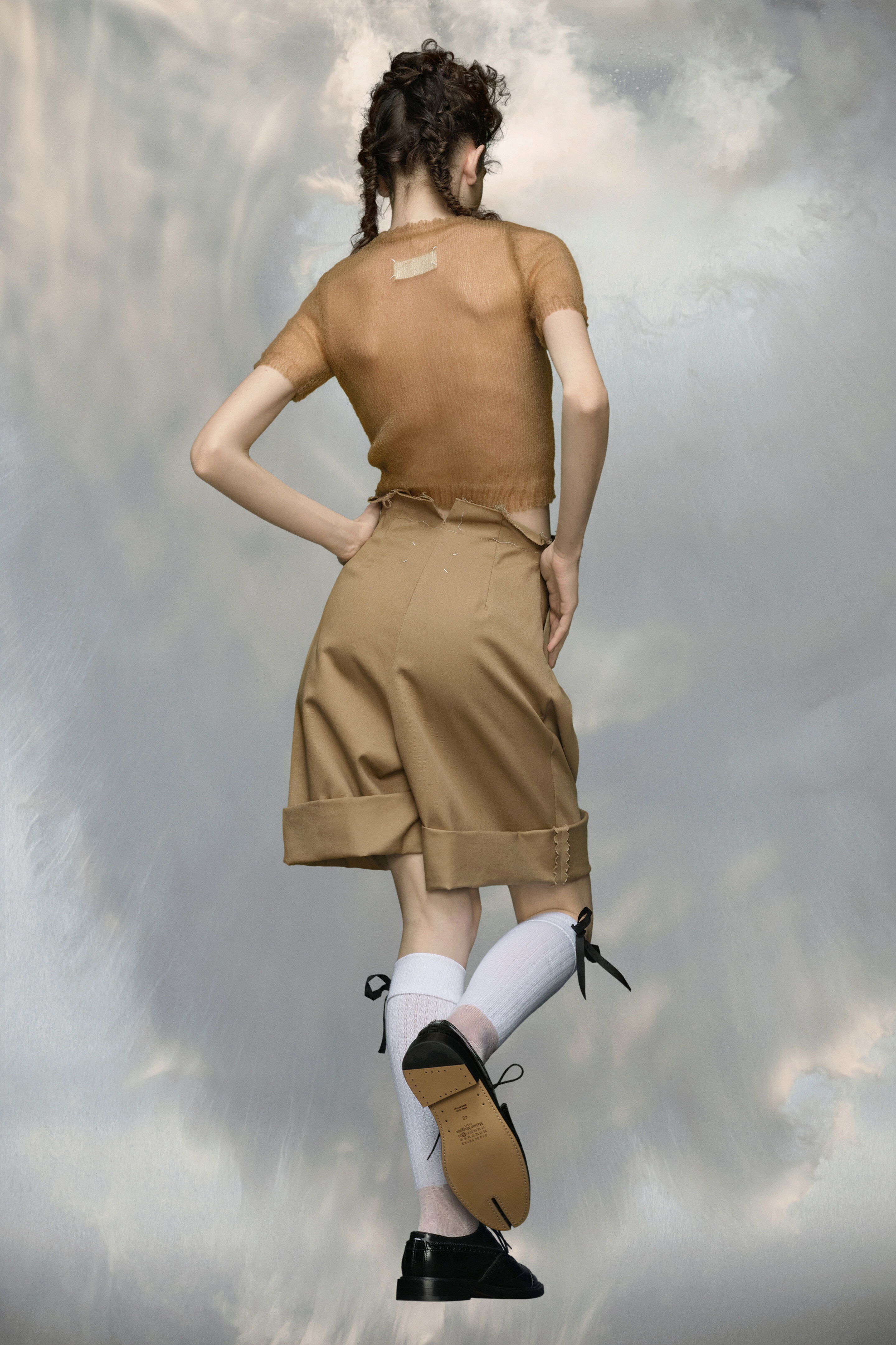 Translucent knit top - 4