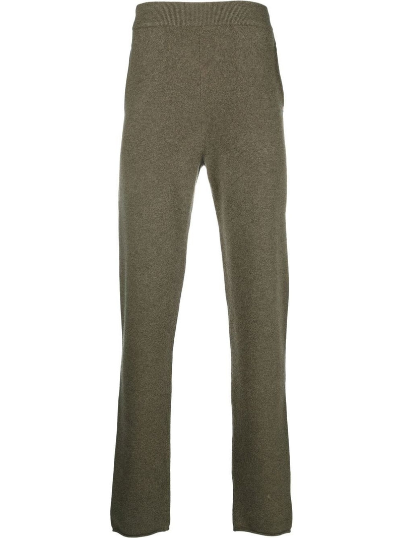 fine-knit straight-leg trousers 1