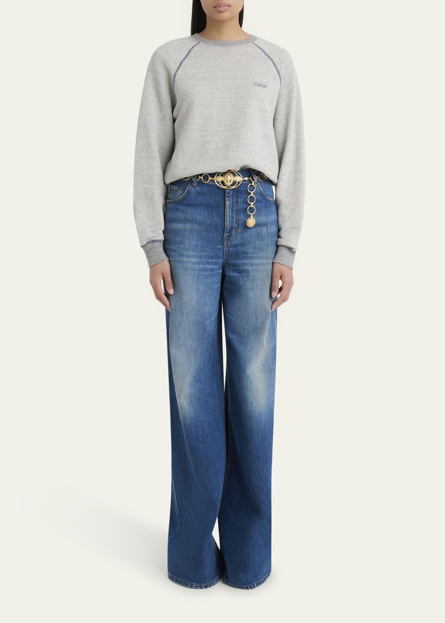 Chine Cotton Fleece Sweatshirt - 2