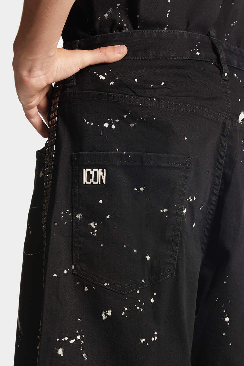 ICON BLACK MILKY WASH DENIM SHORTS - 6