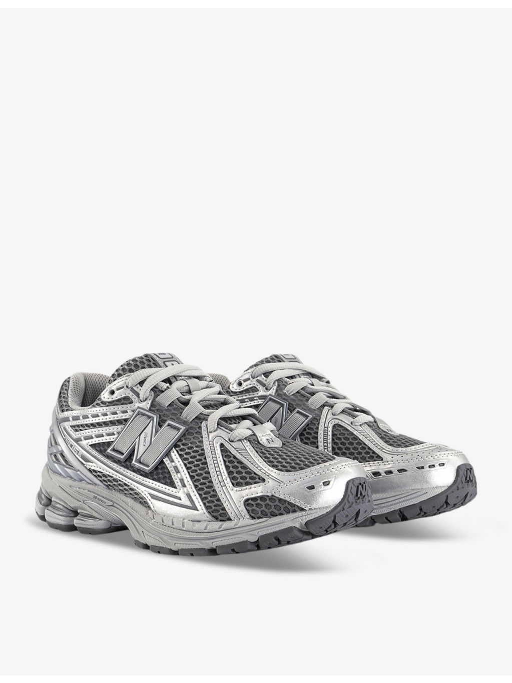 1906 brand-patch leather and mesh low-top trainers - 3