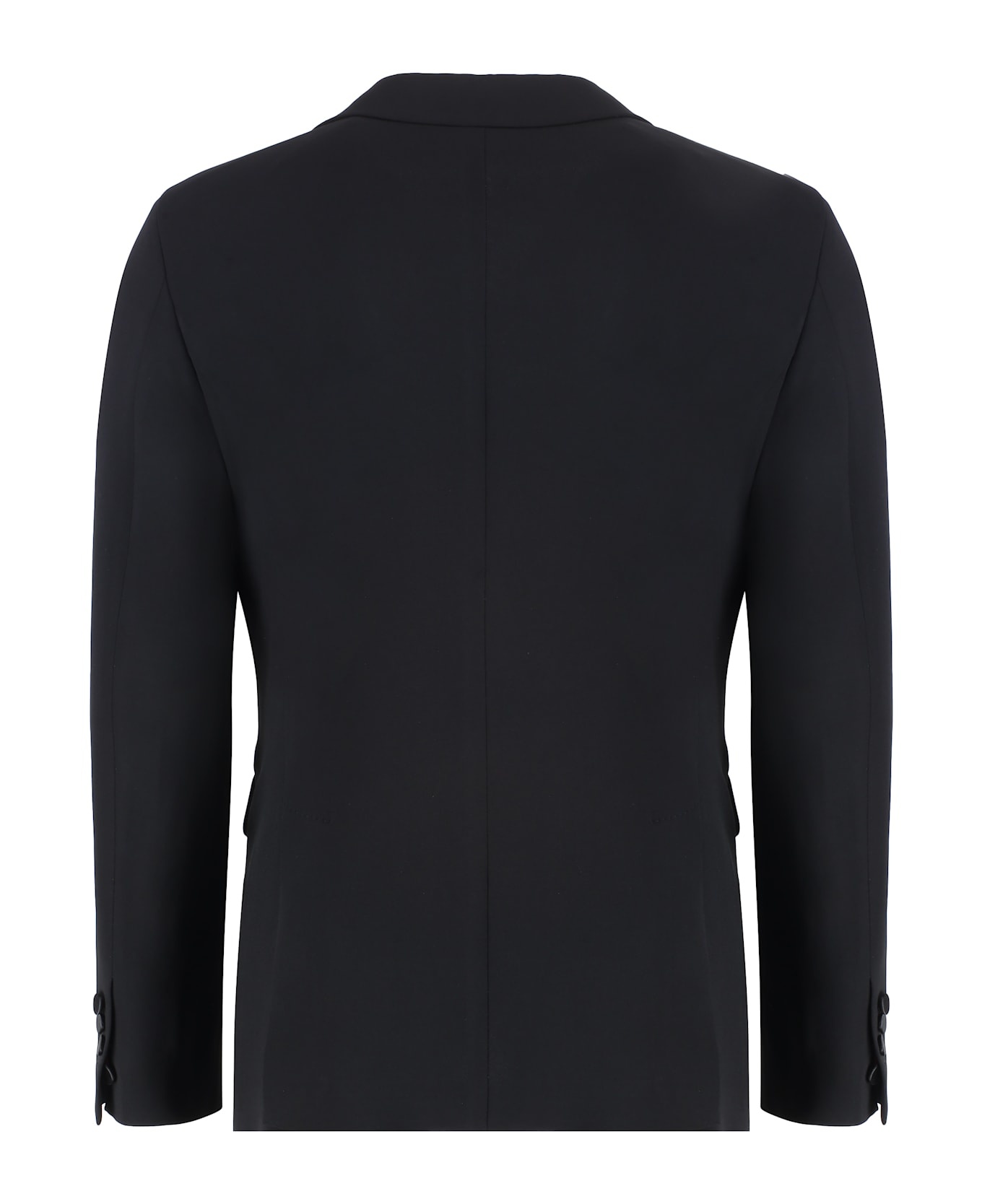 Miami Virgin Wool Two-pieces Suit With Satin Lapels - 3