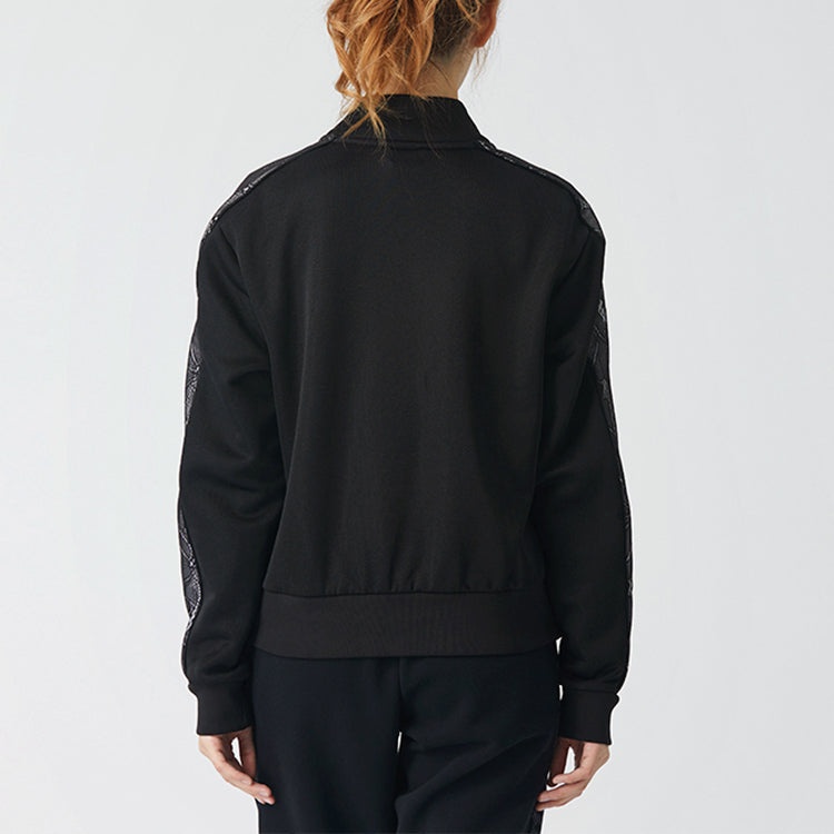 (WMNS) PUMA Keep Warm Stand Collar Knitting Jacket Black 530307-01 - 4