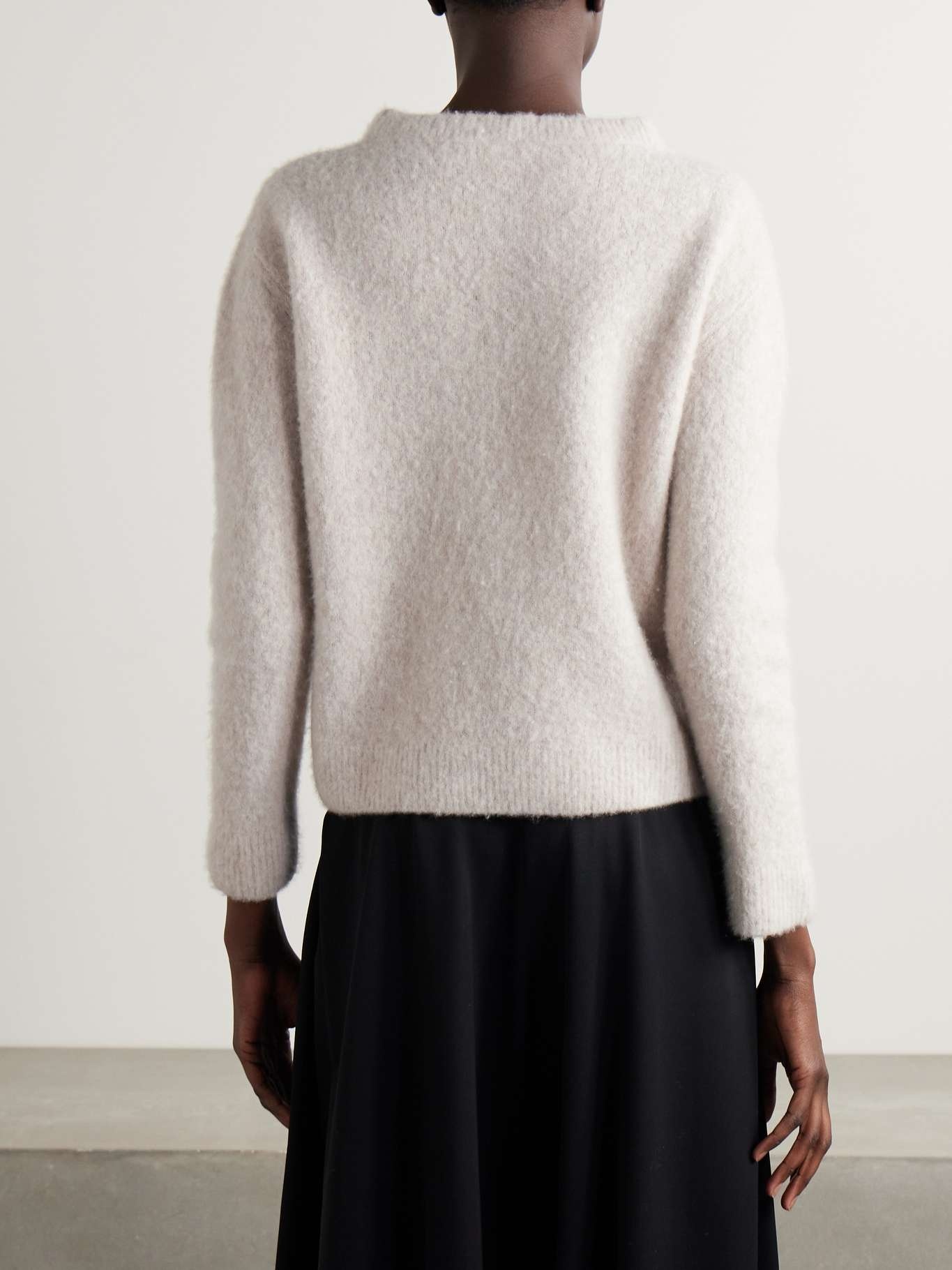 Gouli brushed cashmere and silk-blend sweater - 3