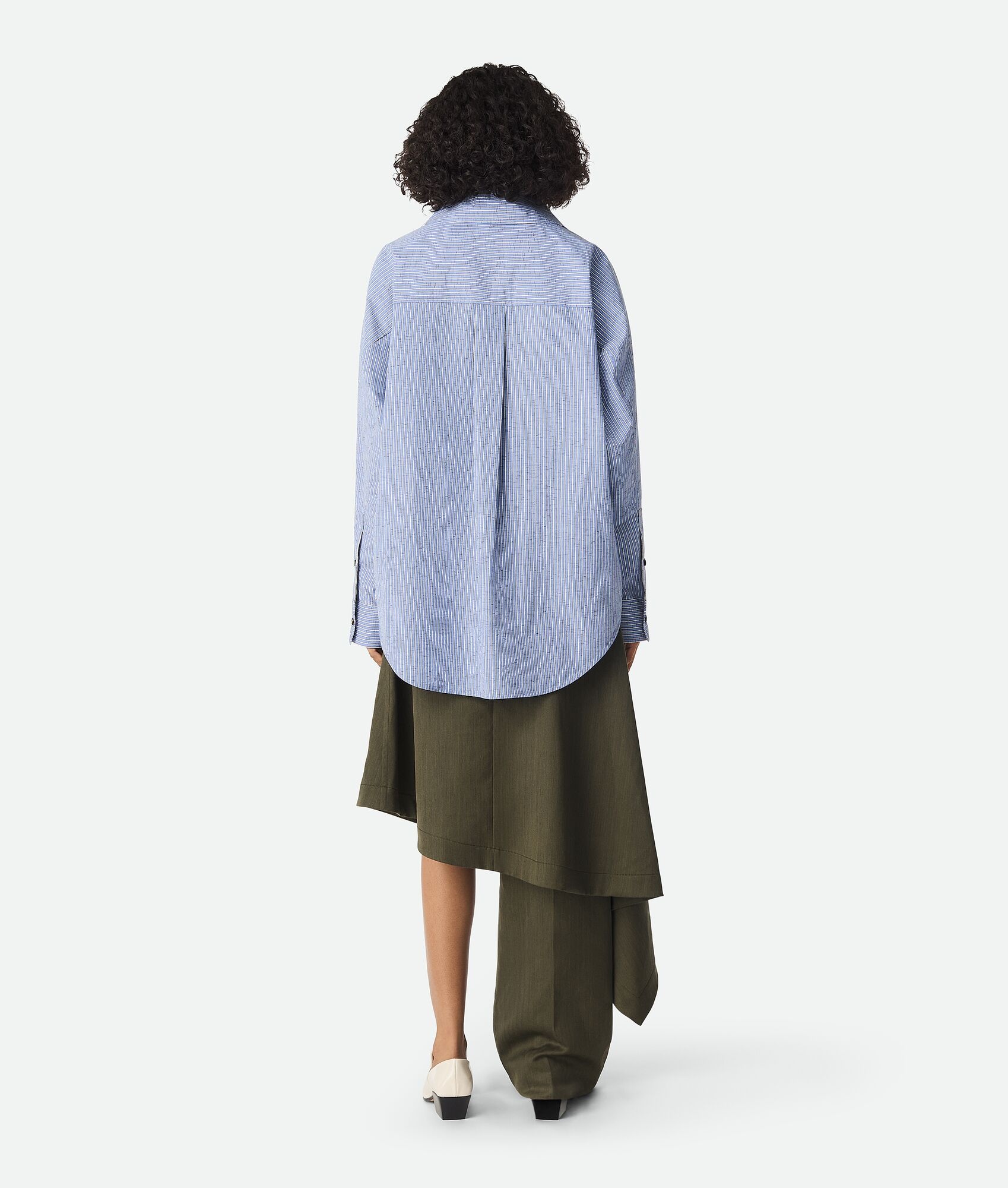 Cotton And Linen Stripe Shirt - 3