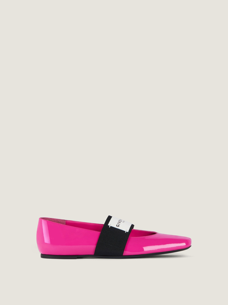 SLICED SQUARE BALLERINAS IN PATENT LEATHER 2