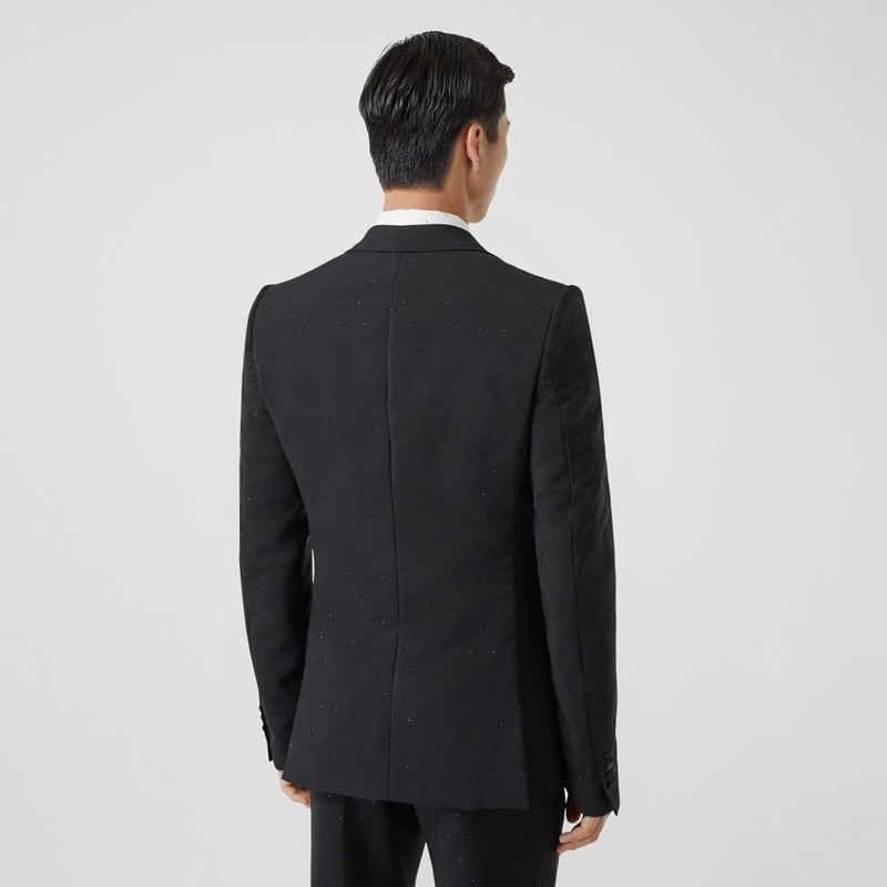 English Fit Embellished Wool Mohair Tailored Jacket 4