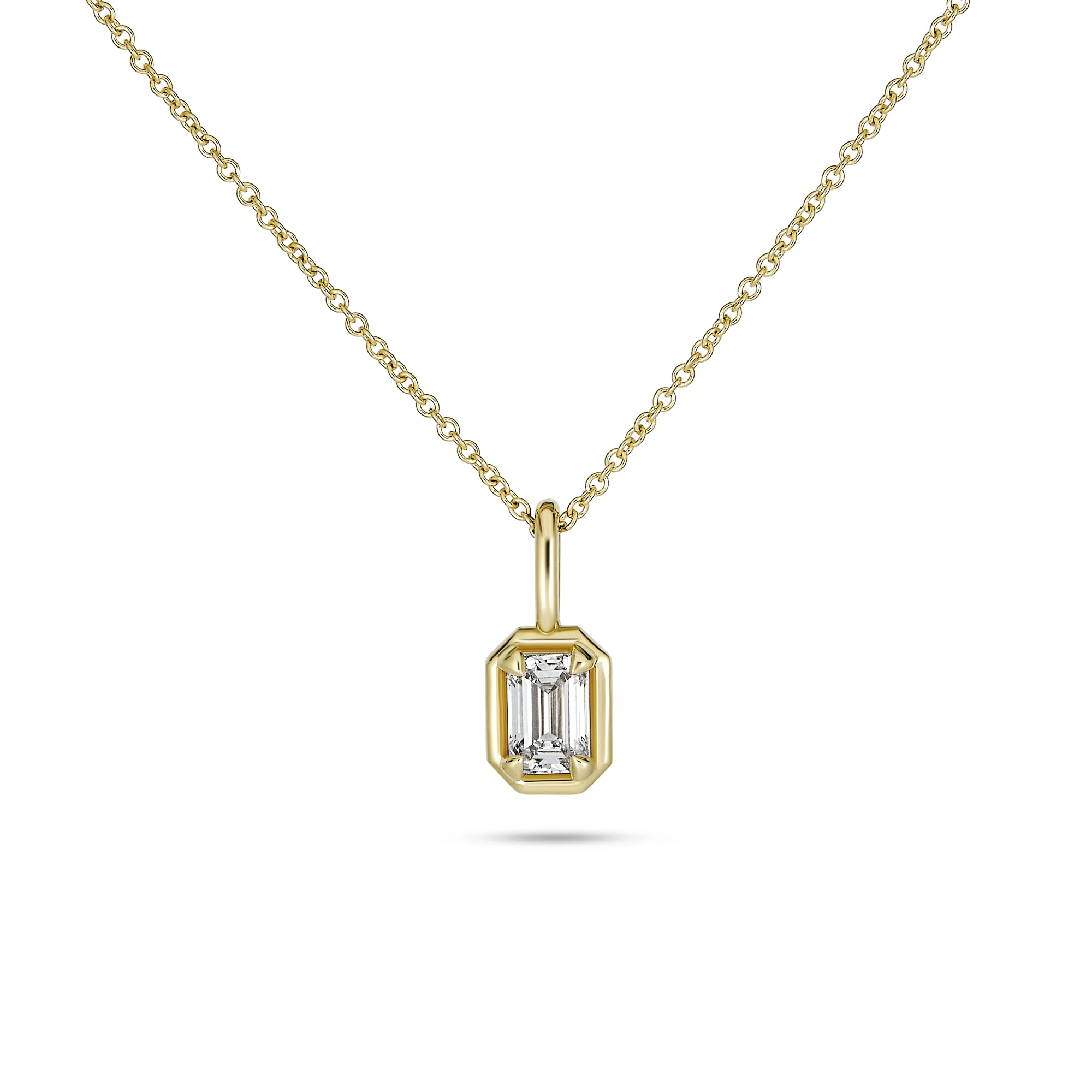 Emerald Cut Birthstone Bonbon Necklace - 1